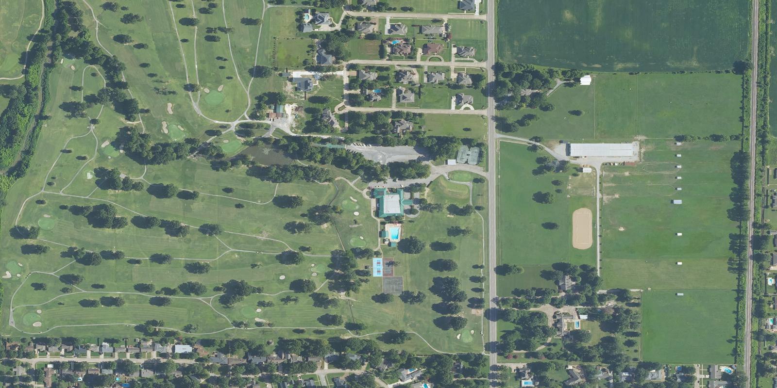 Satellite view of Blytheville Country Club