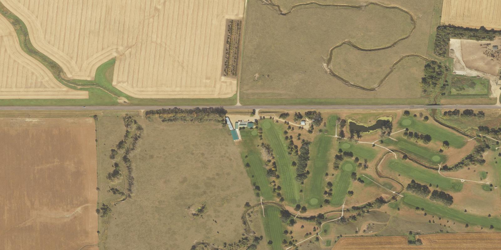 Satellite view of Bon Homme Country Club