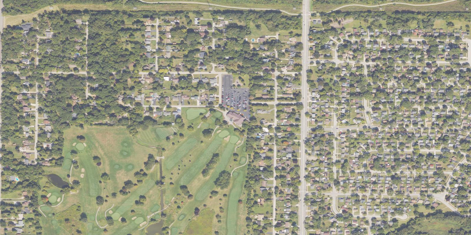 Satellite view of Bonnie Brook Golf Course