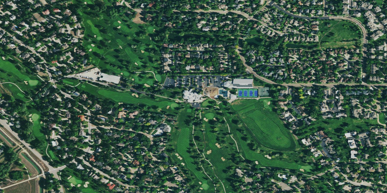 Satellite view of Boulder Country Club