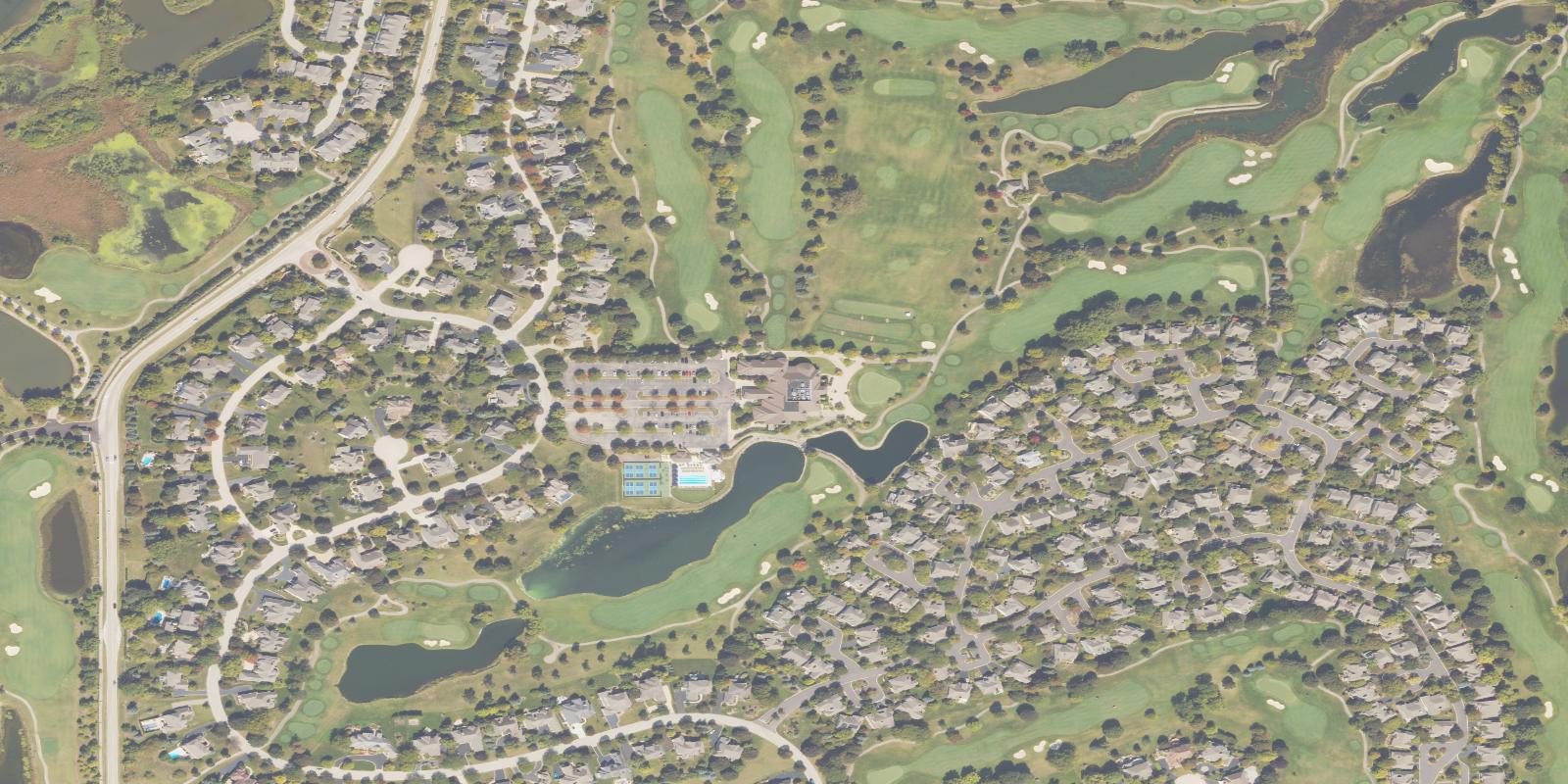 Satellite view of Boulder Ridge Country Club