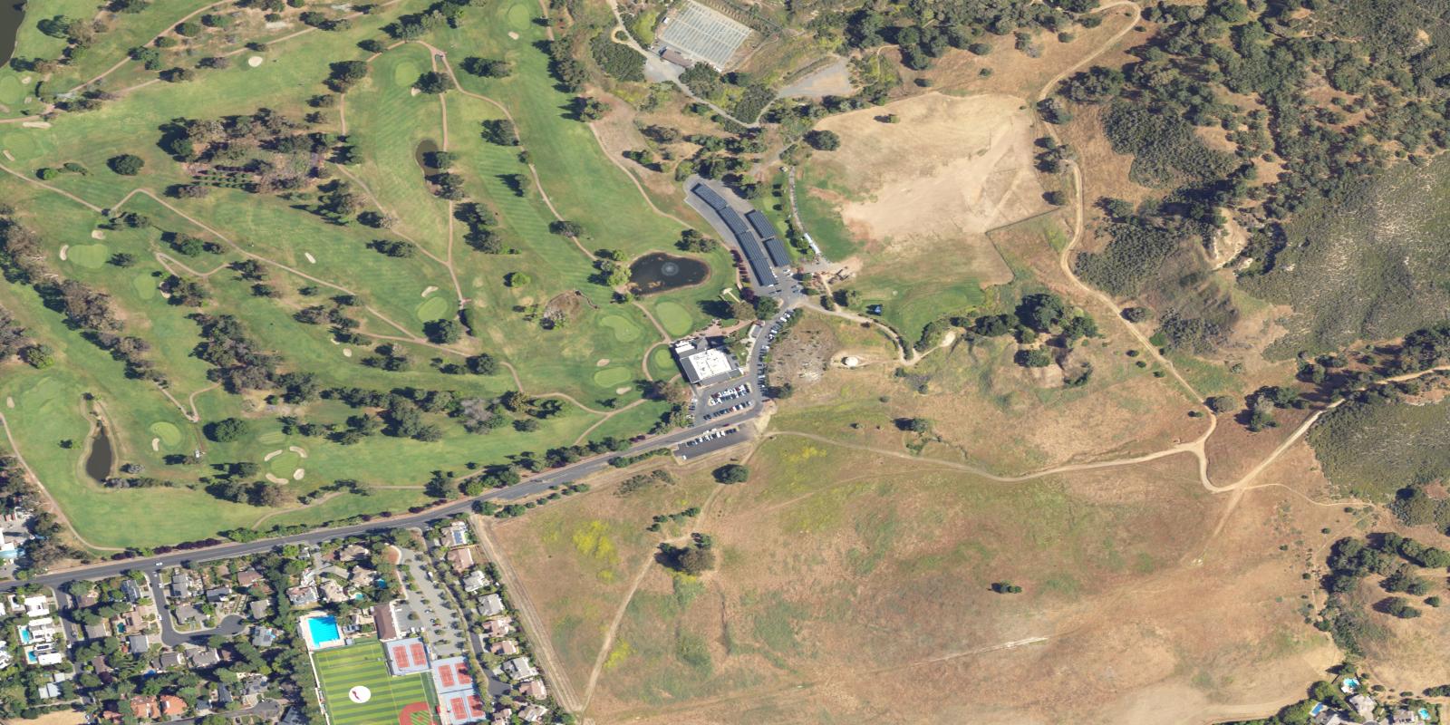 Satellite view of Boundary Oak Golf Course