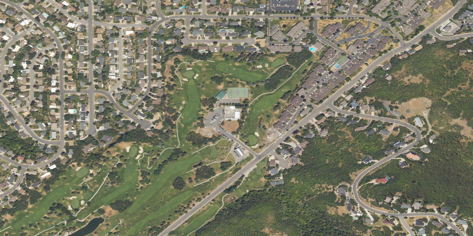 Satellite view of Bountiful Ridge Golf Course