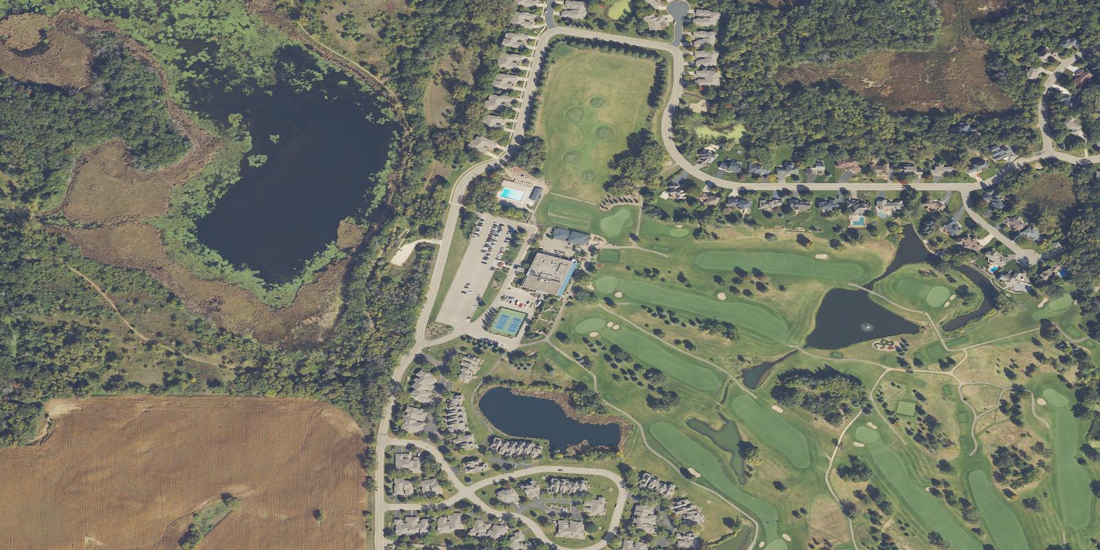 Satellite view of Brackett's Crossing Country Club