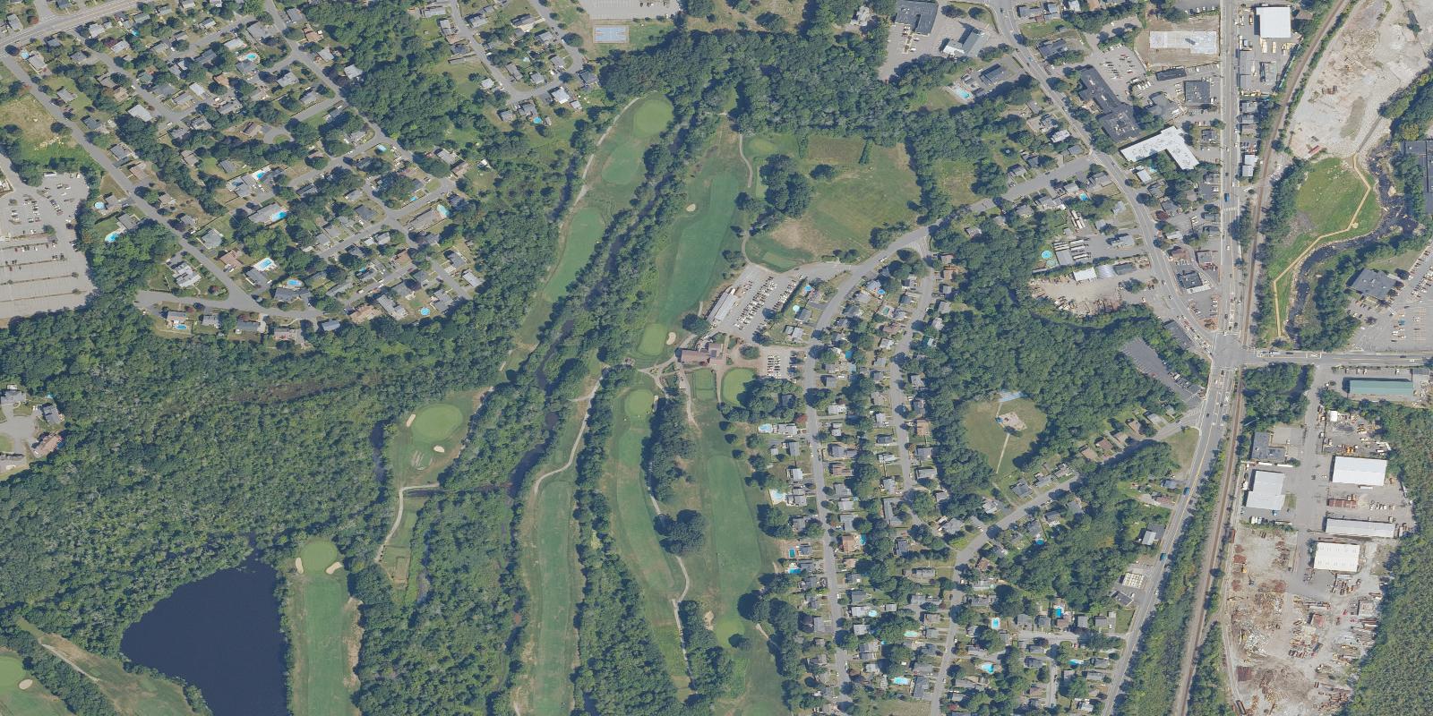 Satellite view of Braintree Municipal Golf Course