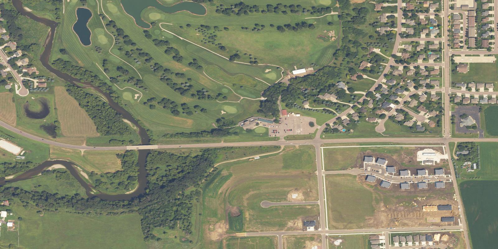 Satellite view of Brandon Golf Course
