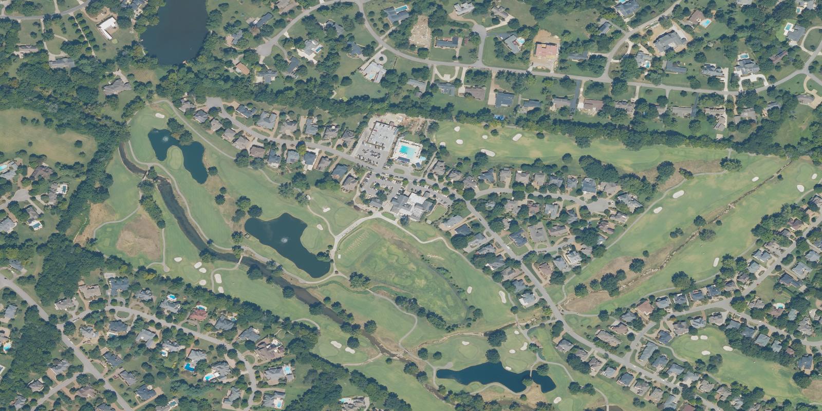 Satellite view of Brentwood Country Club