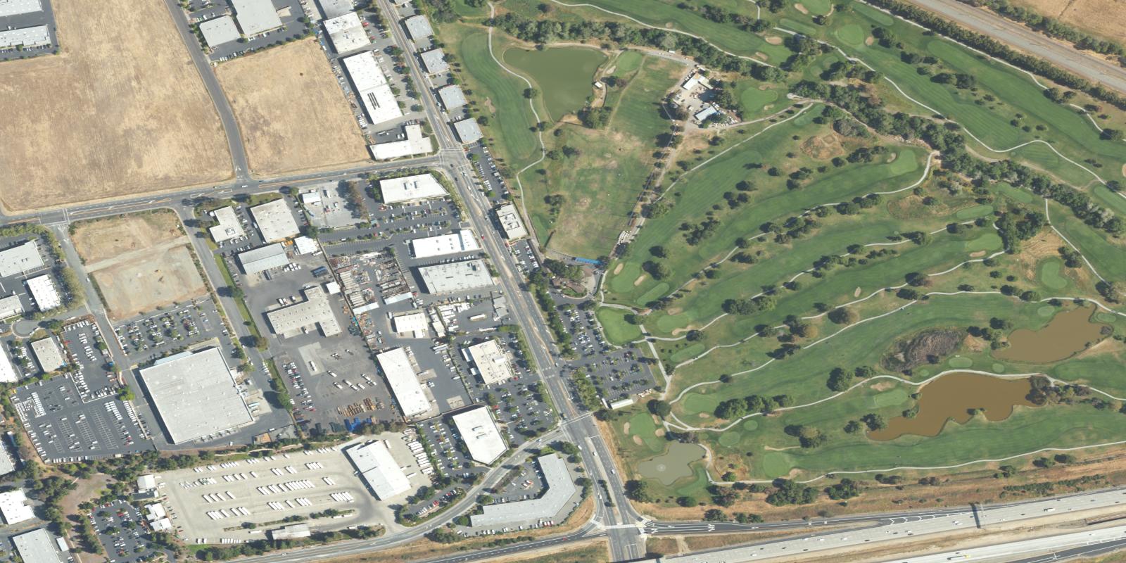 Satellite view of Brentwood Golf Club Creekside Diablo Course
