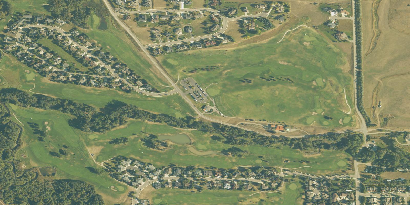Satellite view of Bridger Creek Golf Course