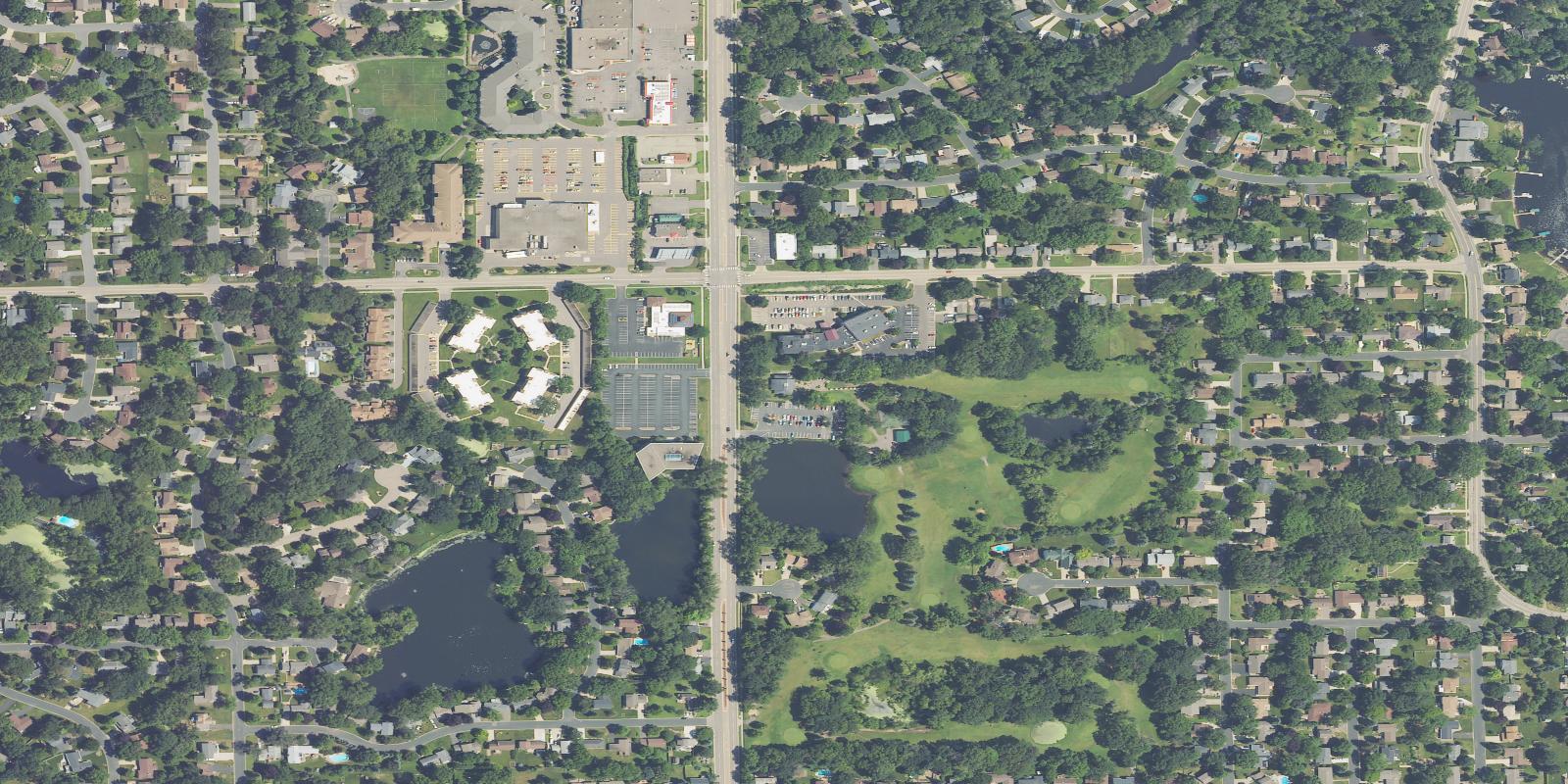 Satellite view of Brightwood Hills Golf Course