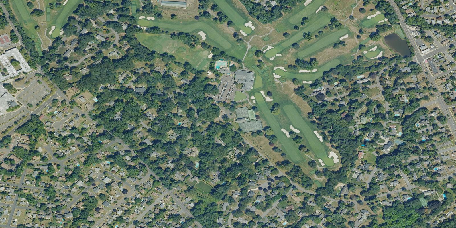 Satellite view of Brooklawn Country Club