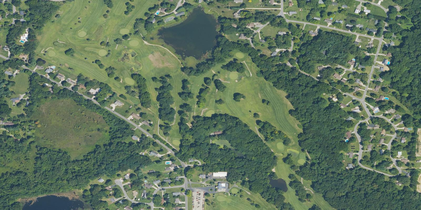Satellite view of Brookwood Golf Course