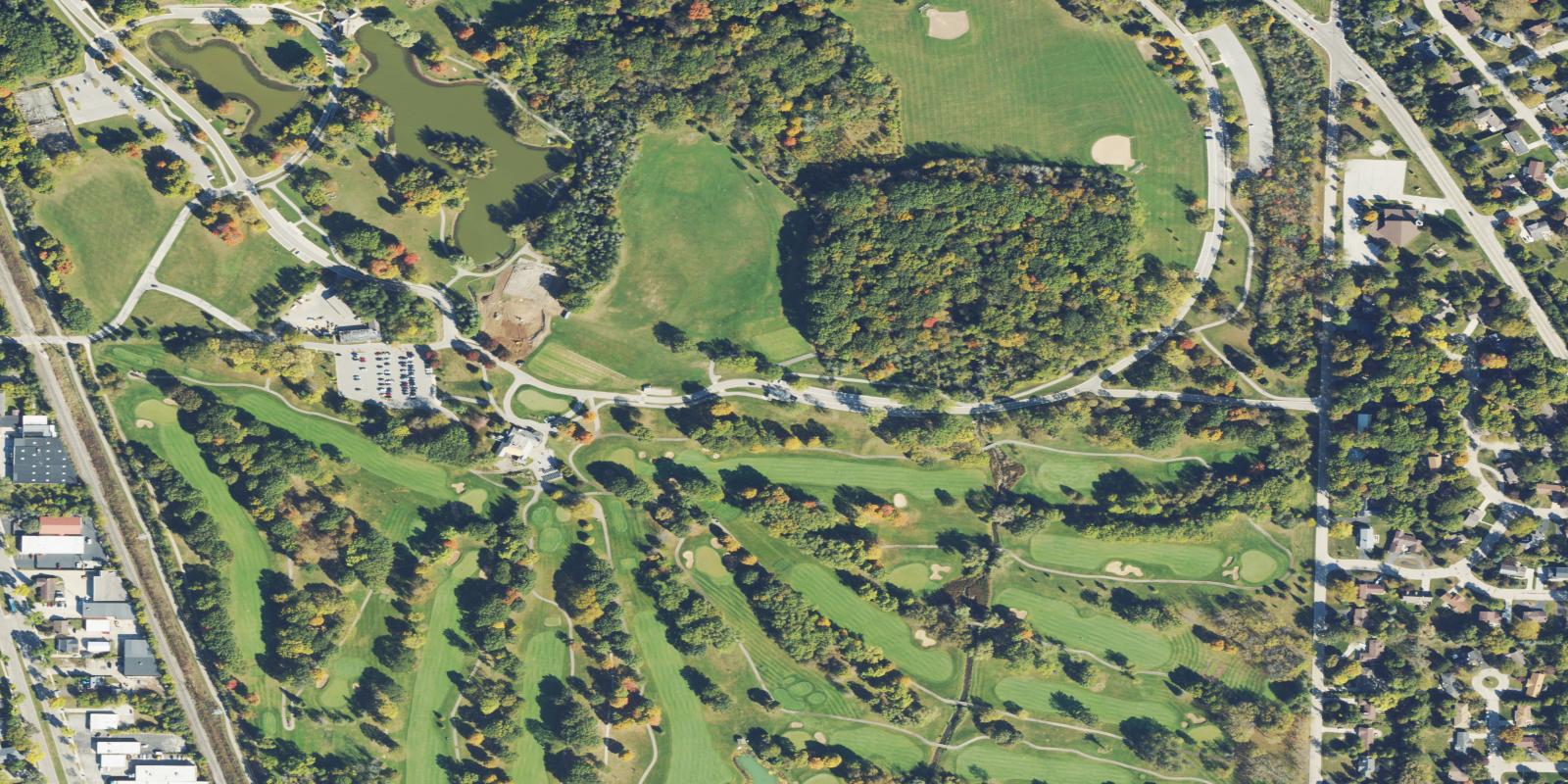 Satellite view of Brown Deer Park Golf Club