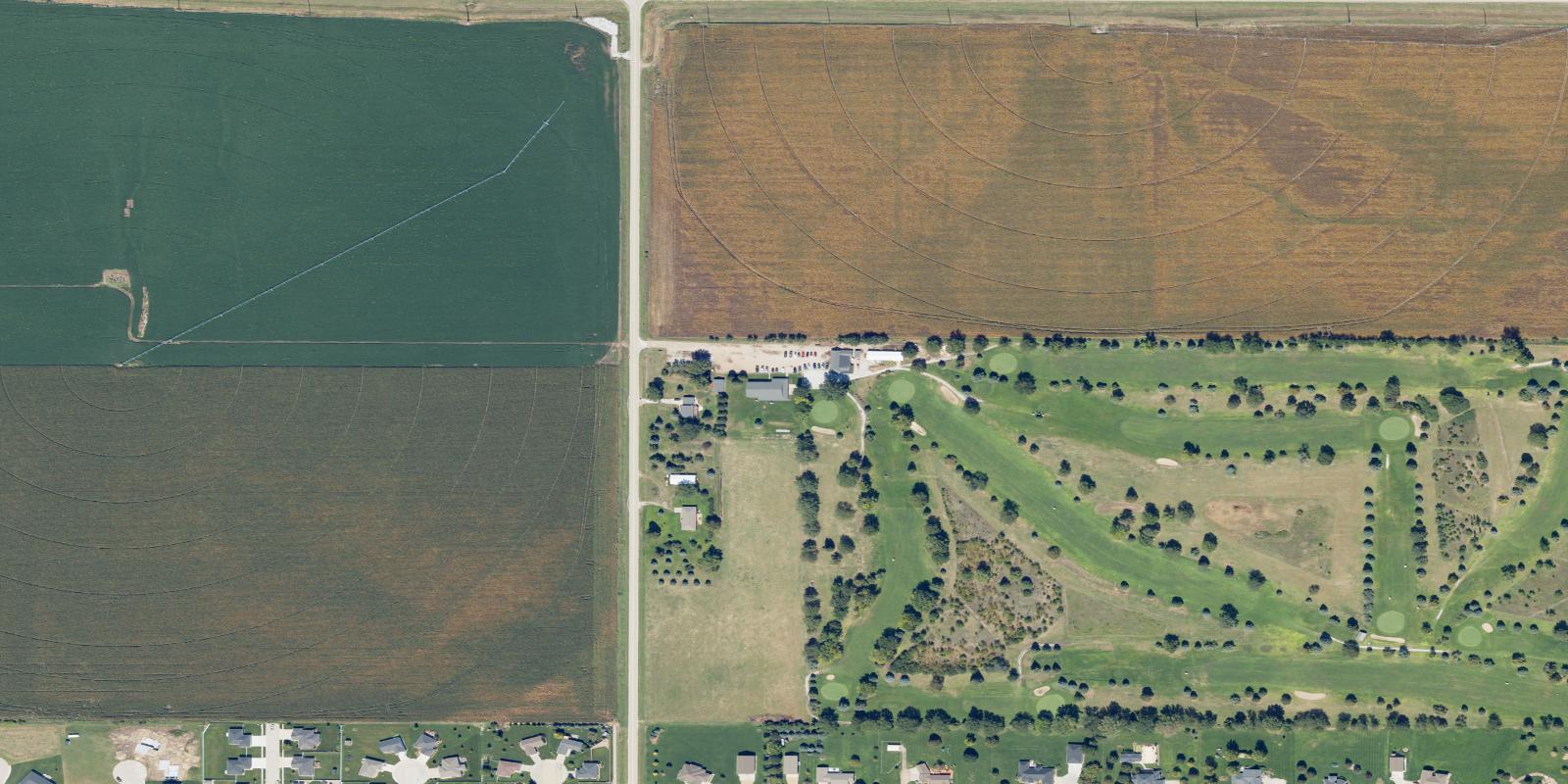 Satellite view of Buffalo Ridge Golf Course