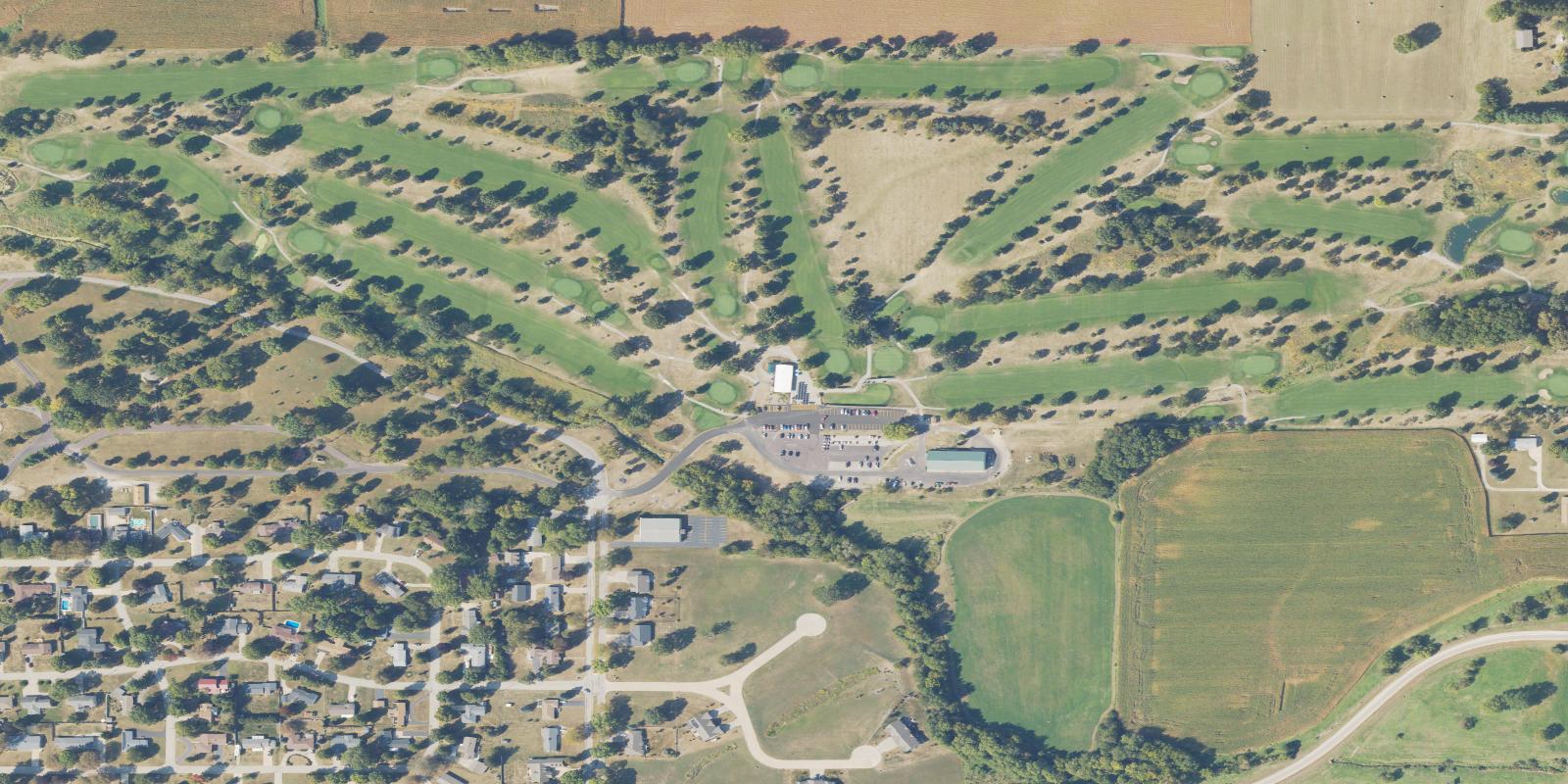 Satellite view of Bunker Links Golf Course