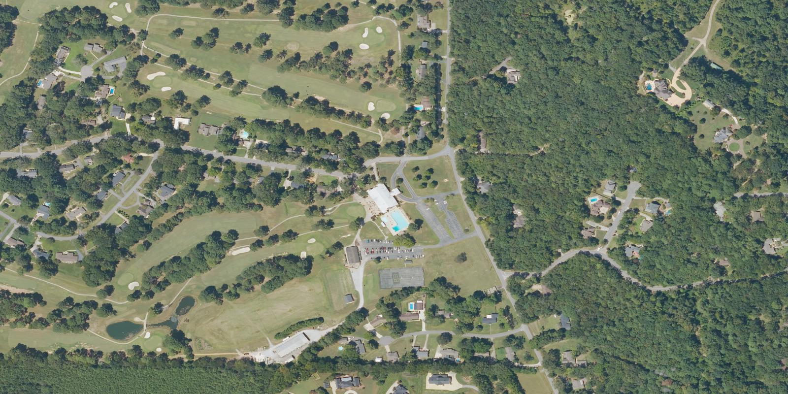 Satellite view of Burningtree Country Club