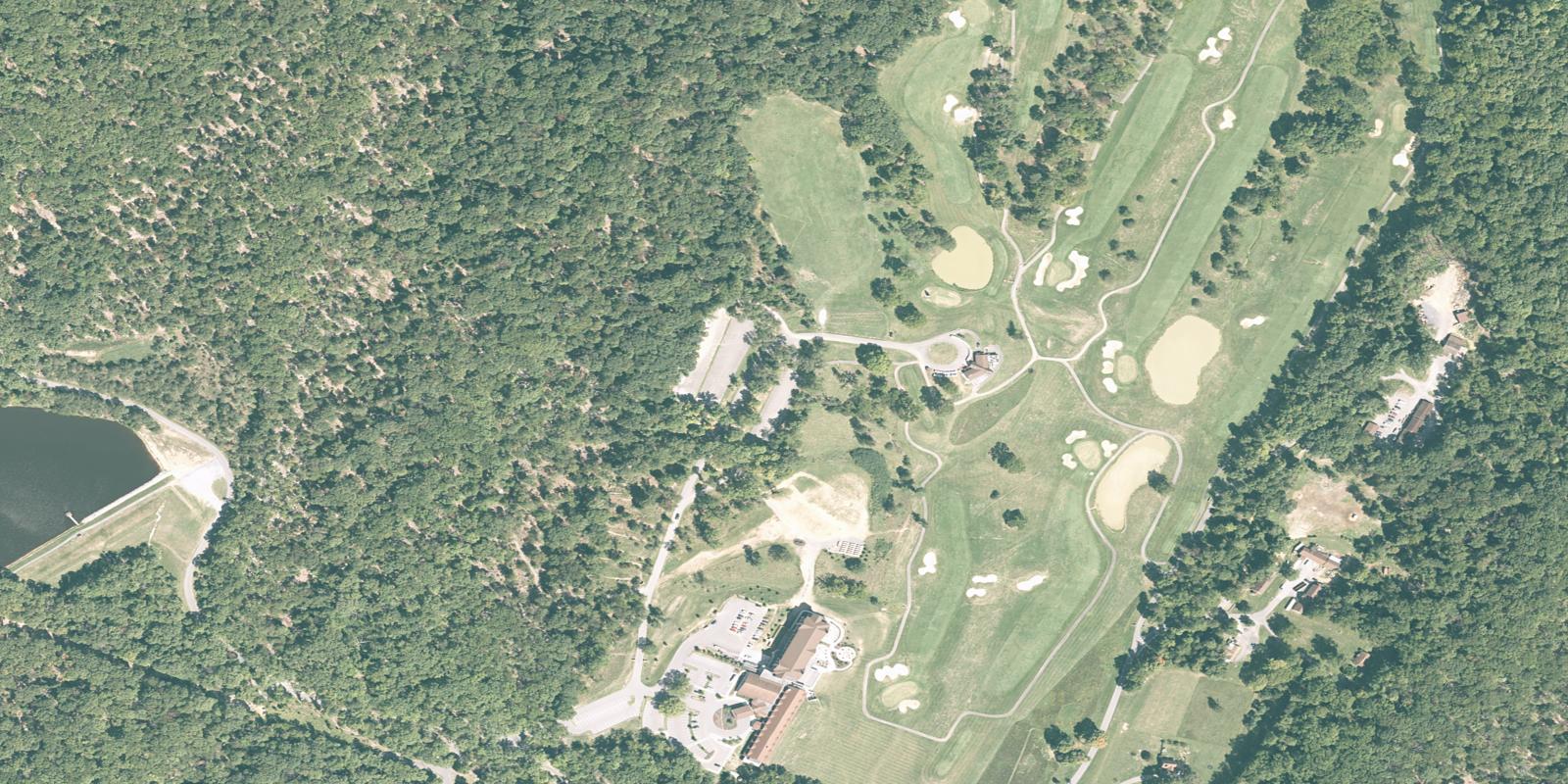 Satellite view of Cacapon Resort State Park