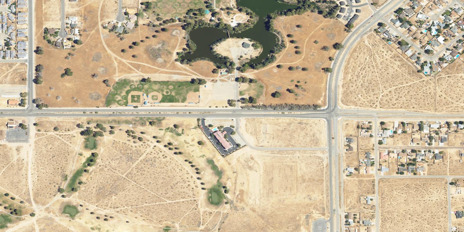 Satellite view of California City Municipal Par 3 Golf Course
