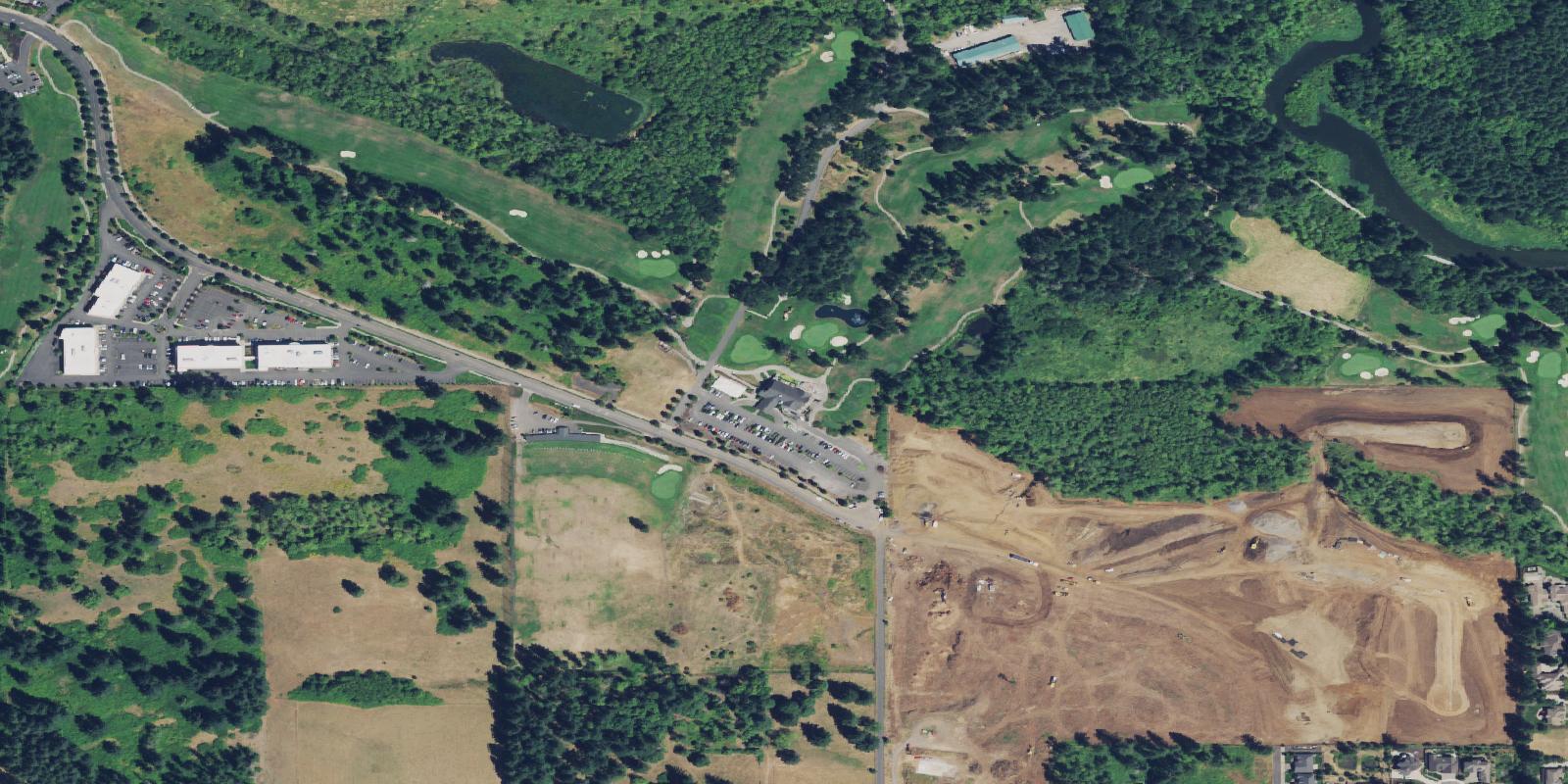 Satellite view of Camas Meadows Golf Club