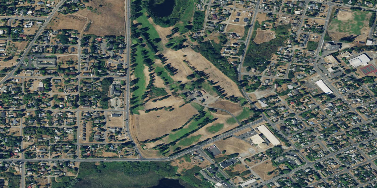 Satellite view of Camas Prairie Golf Course