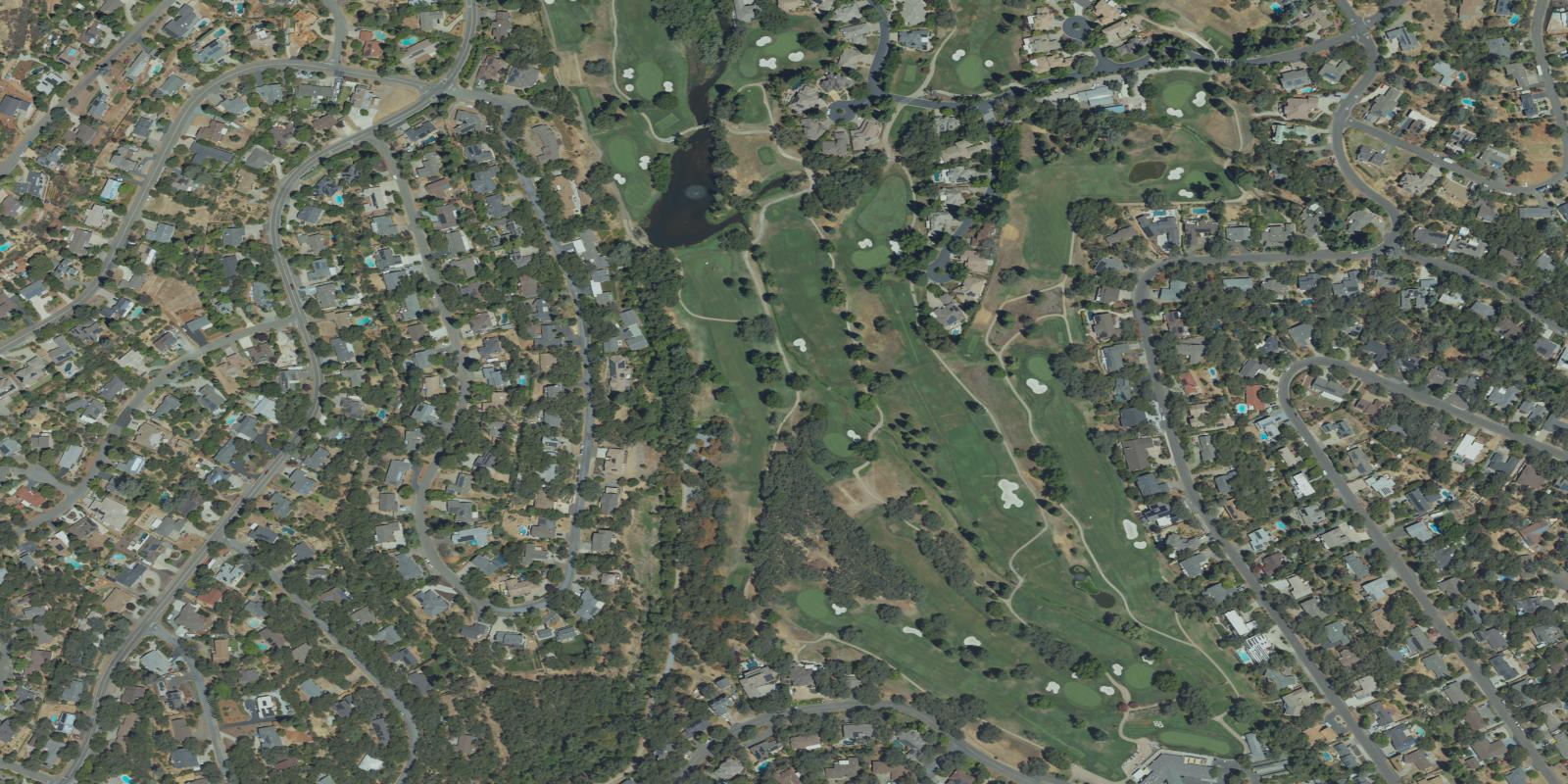 Satellite view of Cameron Park Country Club