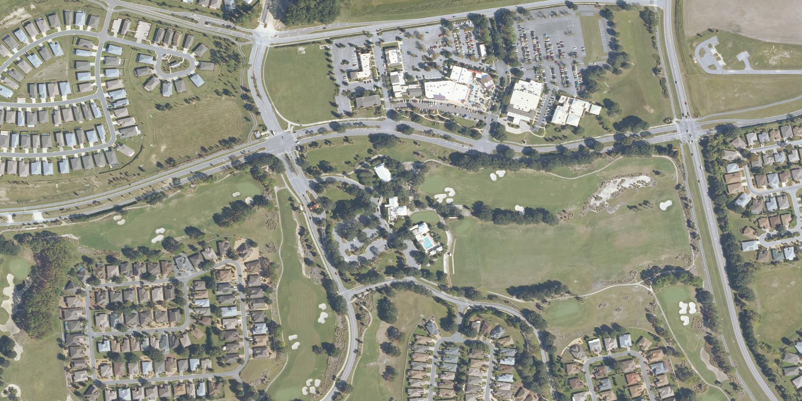 Satellite view of Candler Hills Golf Club