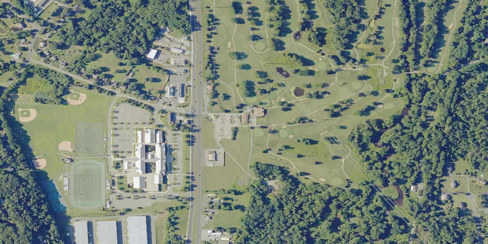 Satellite view of Candlewood Valley Country Club