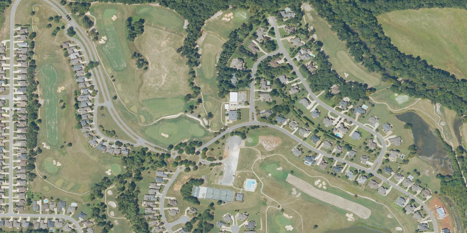 Satellite view of Canebrake Golf Club