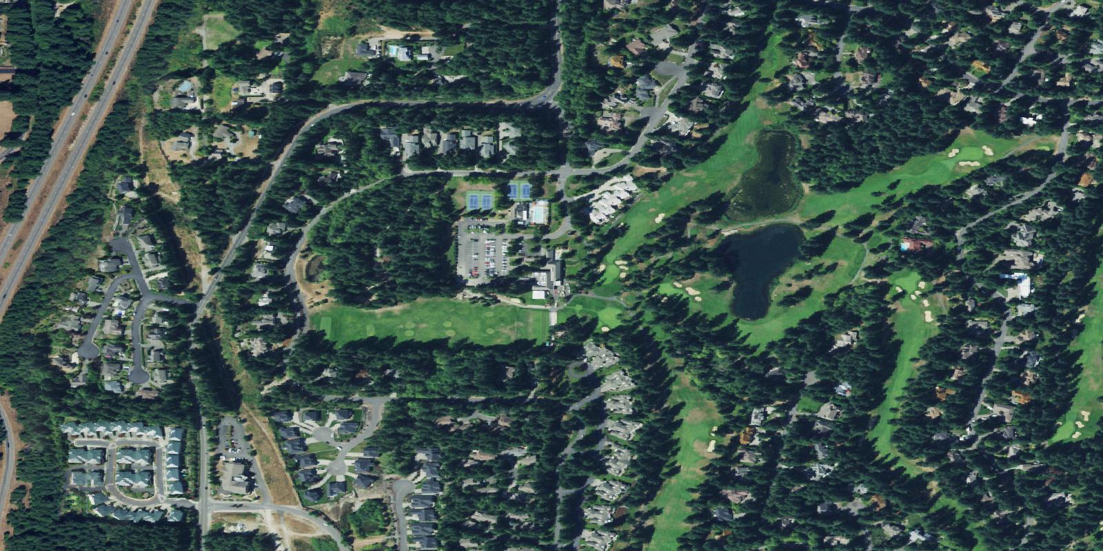Satellite view of Canterwood Golf & Country Club