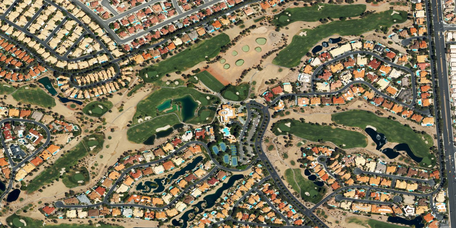 Satellite view of Canyon Gate Country Club