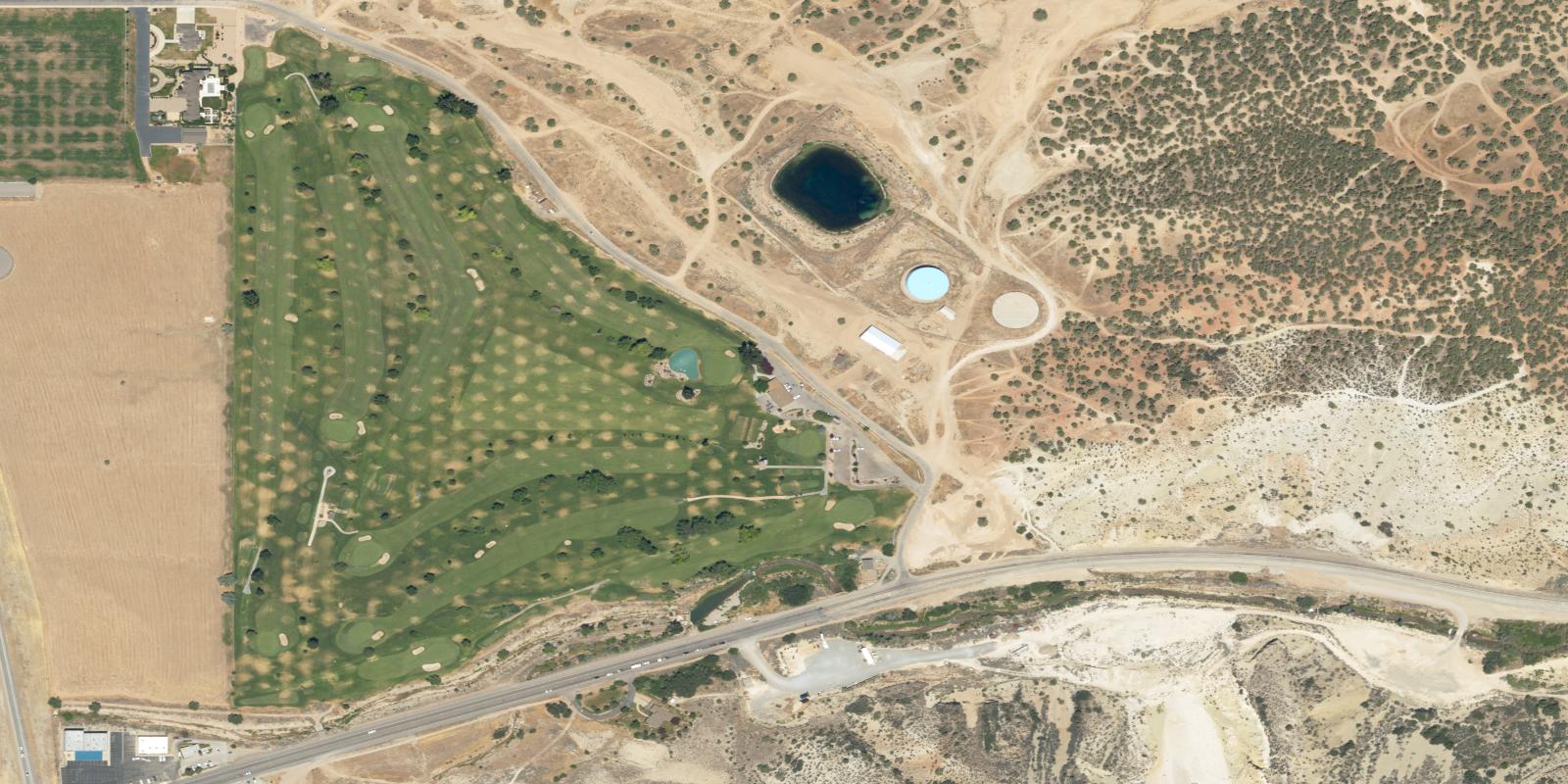 Satellite view of Canyon Hills Park Golf Course