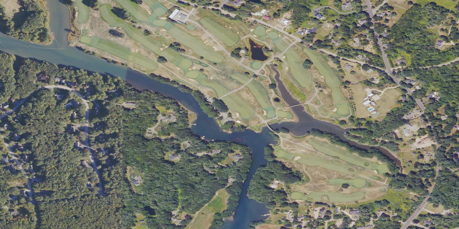 Satellite view of Cape Arundel Golf Club