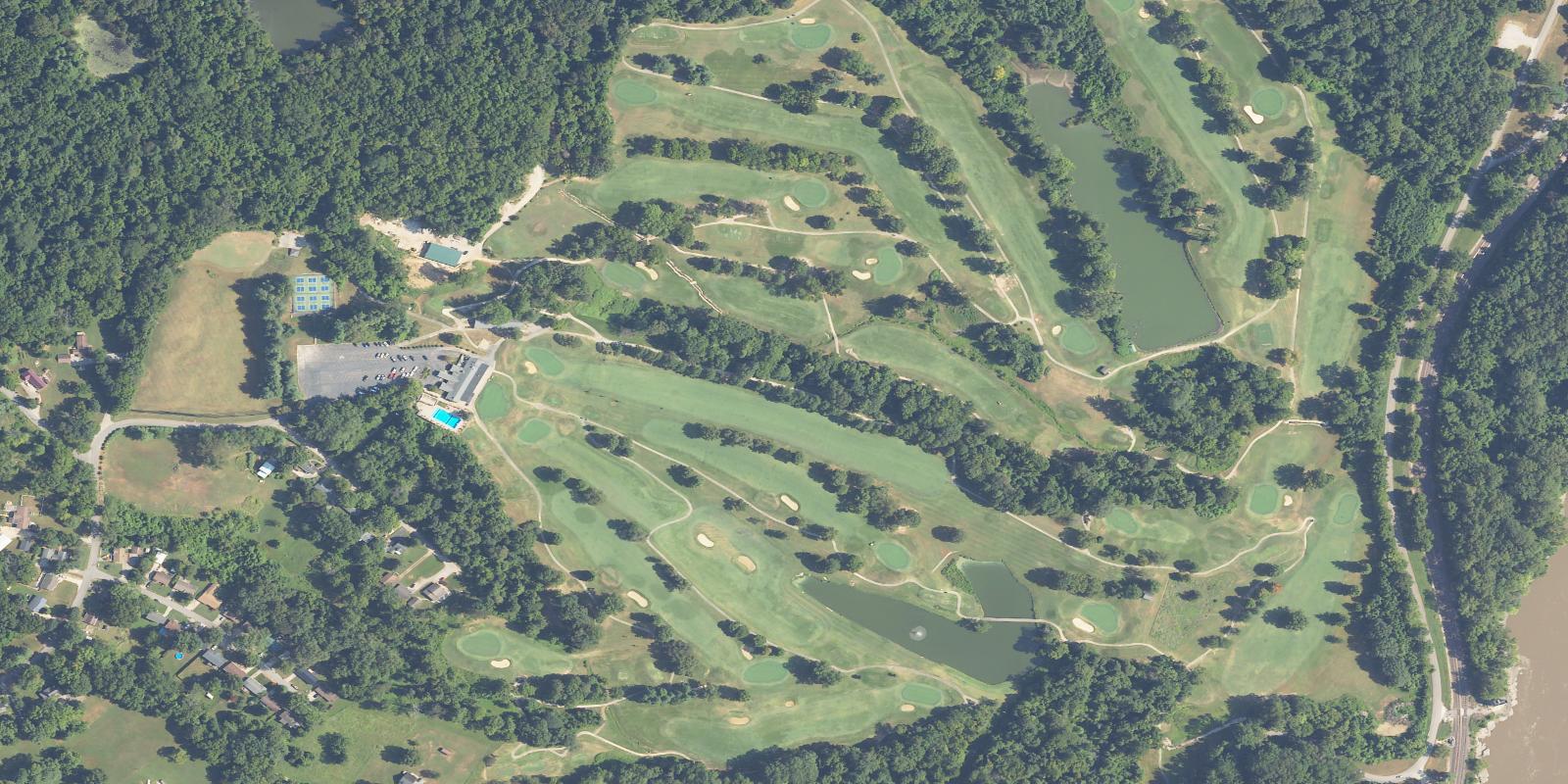 Satellite view of Cape Girardeau Country Club