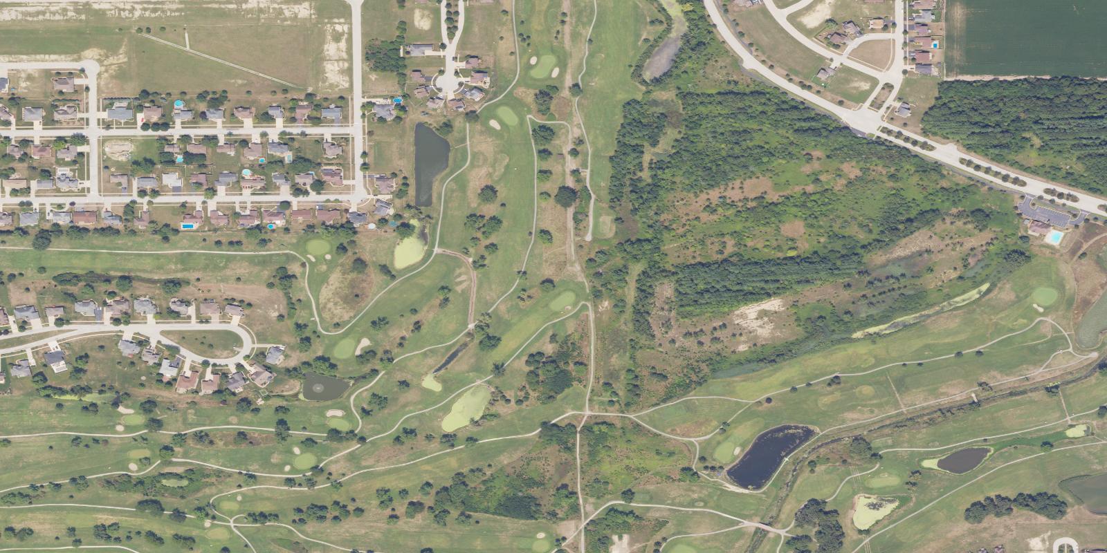 Satellite view of Cardinal Creek Golf Course