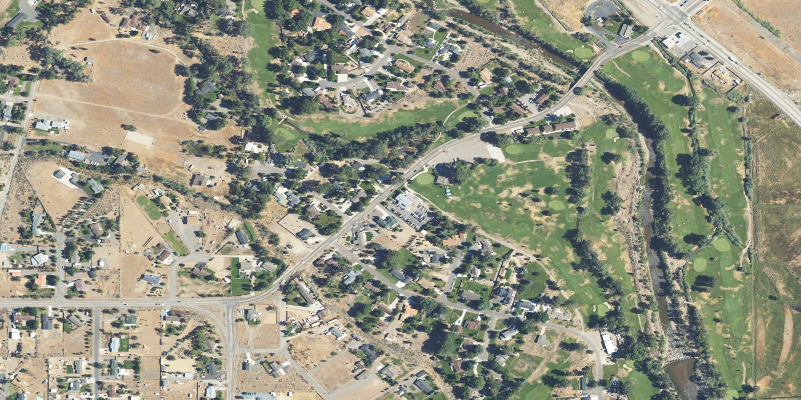 Satellite view of Carson Valley Golf Course