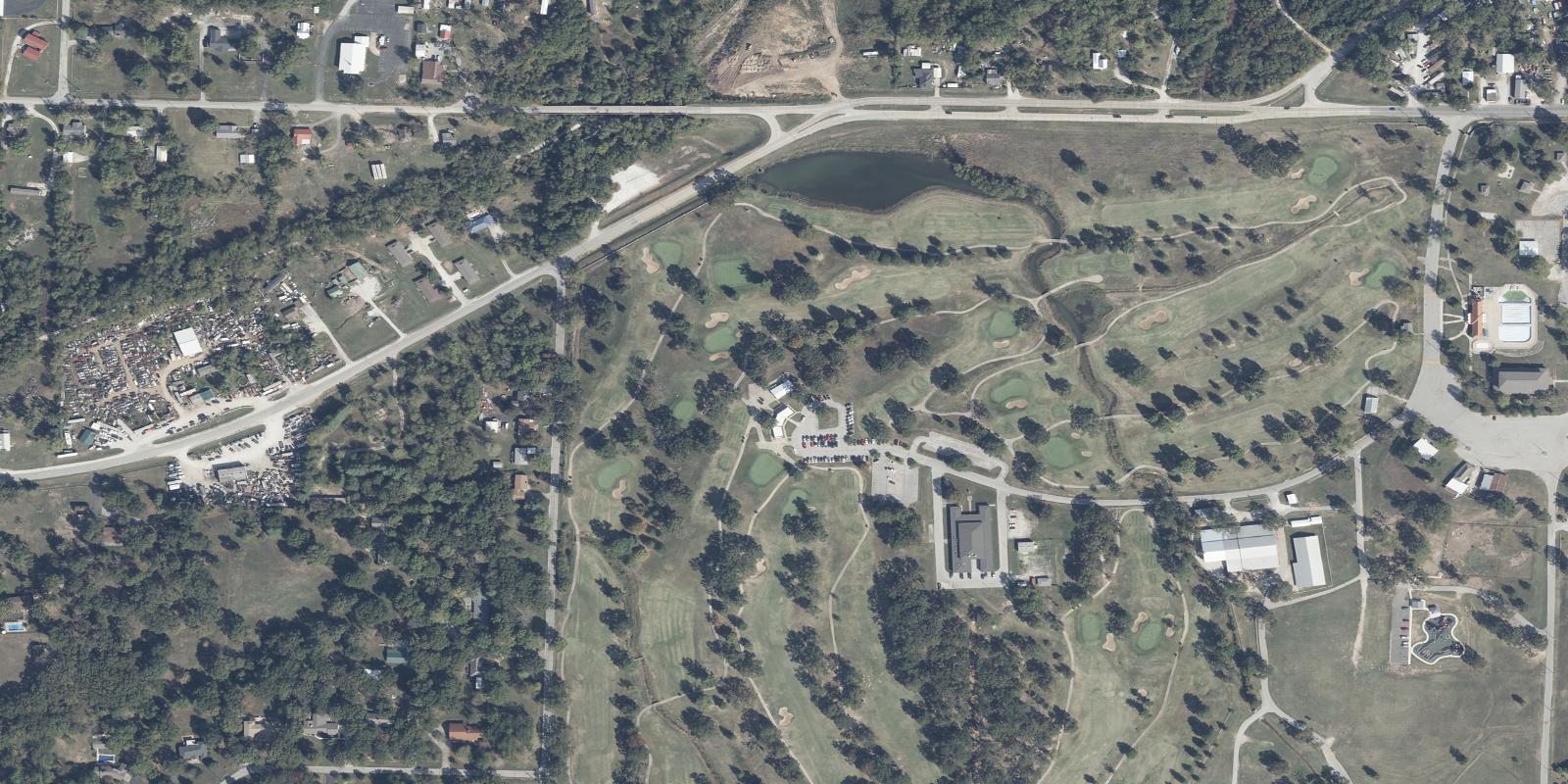Satellite view of Carthage Municipal Golf Course