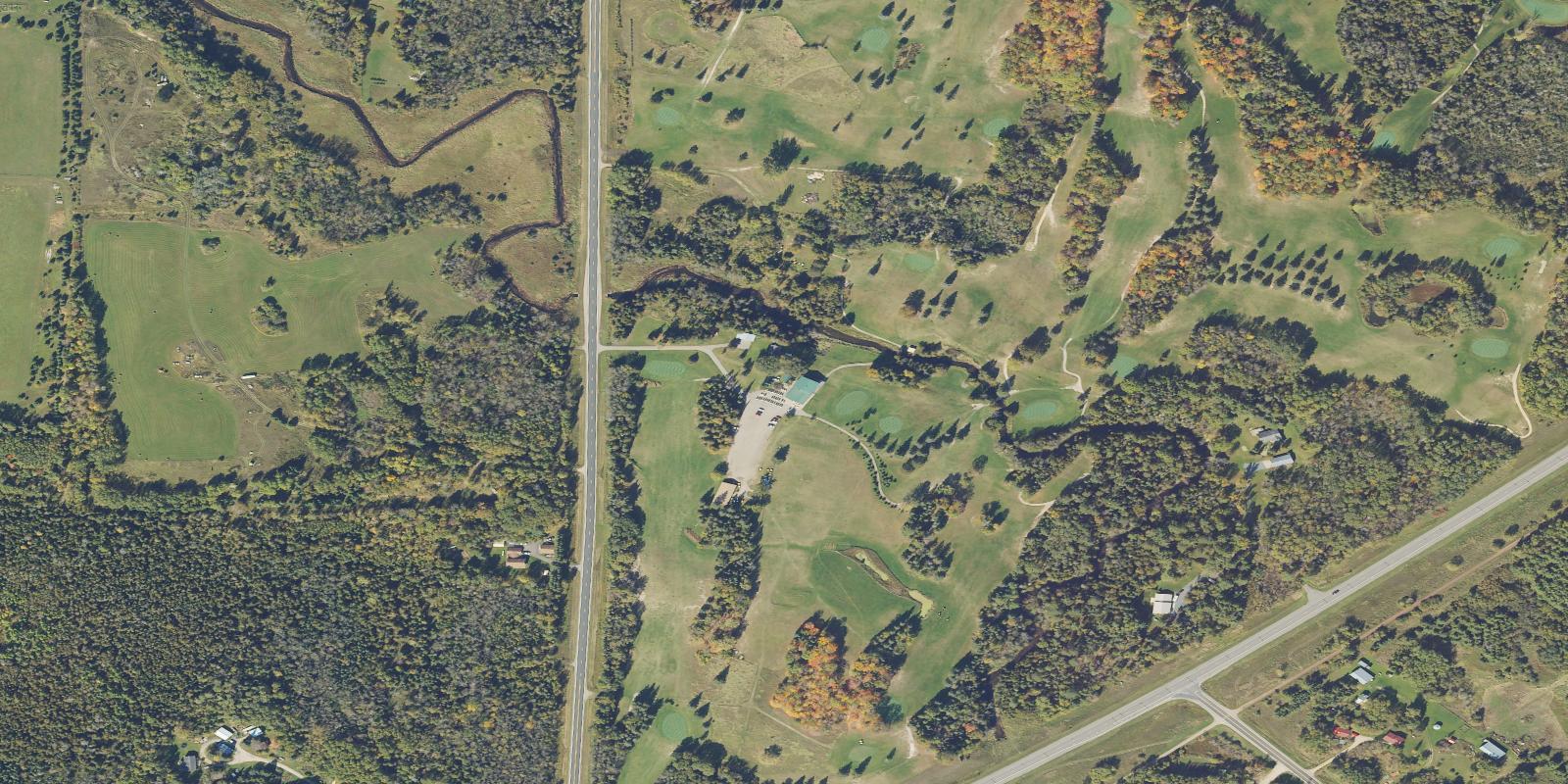 Satellite view of Castle Highlands Golf Course