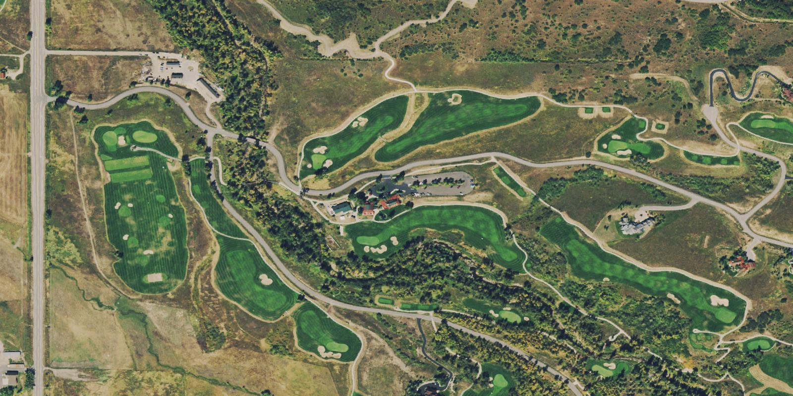 Satellite view of Catamount Ranch and Club