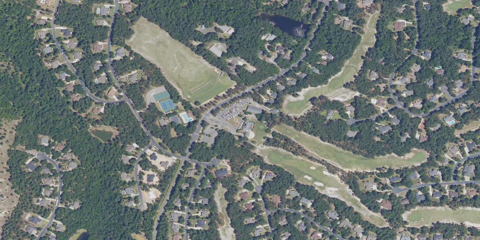 Satellite view of Cedar Creek Golf