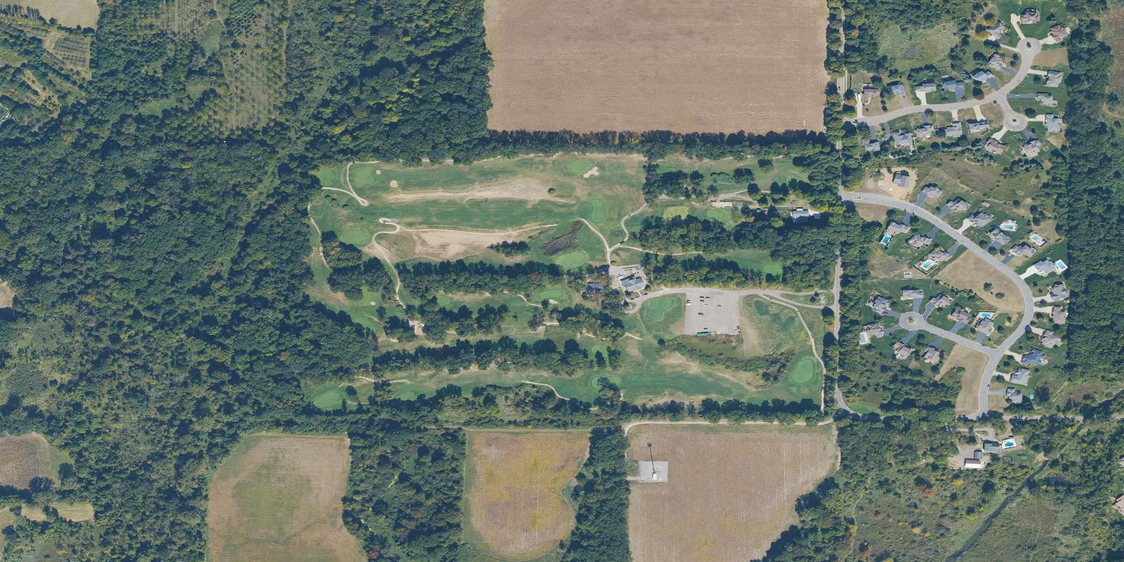 Satellite view of Cedar Farms Golf Club