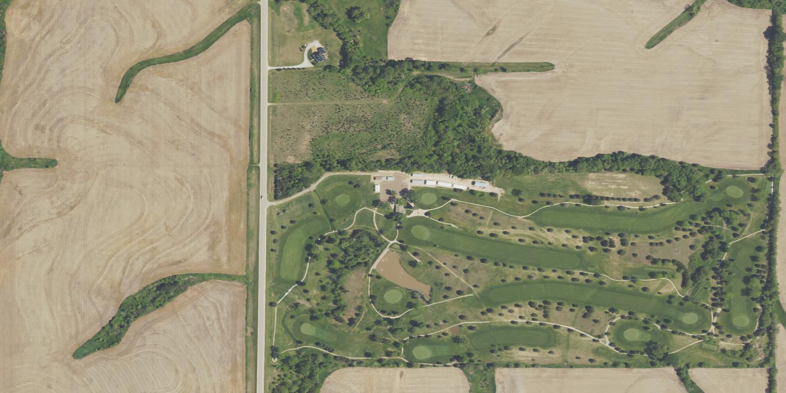 Satellite view of Cedar Hills Golf Course