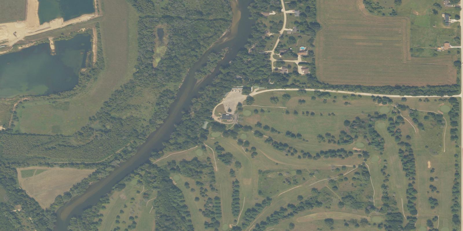 Satellite view of Cedar Ridge Golf Course