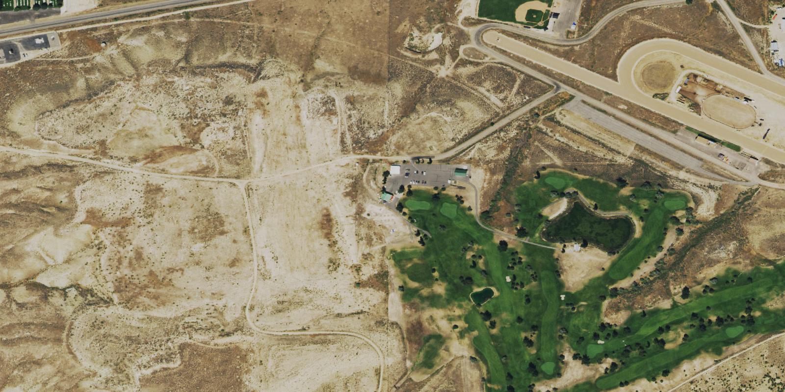 Satellite view of Cedar Ridges Golf Course