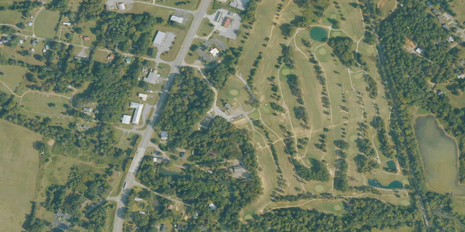 Satellite view of Cedar Valley Golf Course