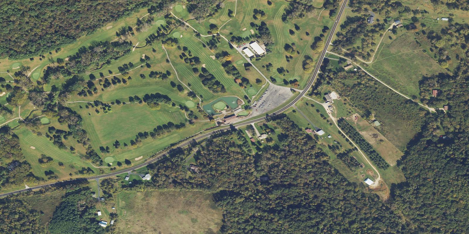 Satellite view of Cedar Valley Golf Course