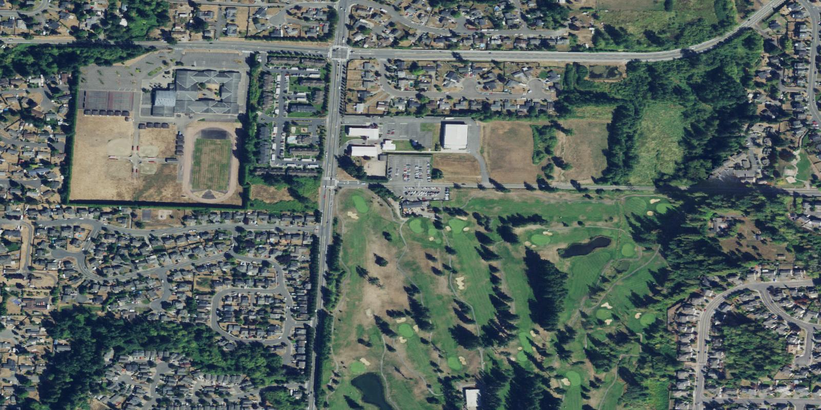 Satellite view of Cedarcrest Golf Course