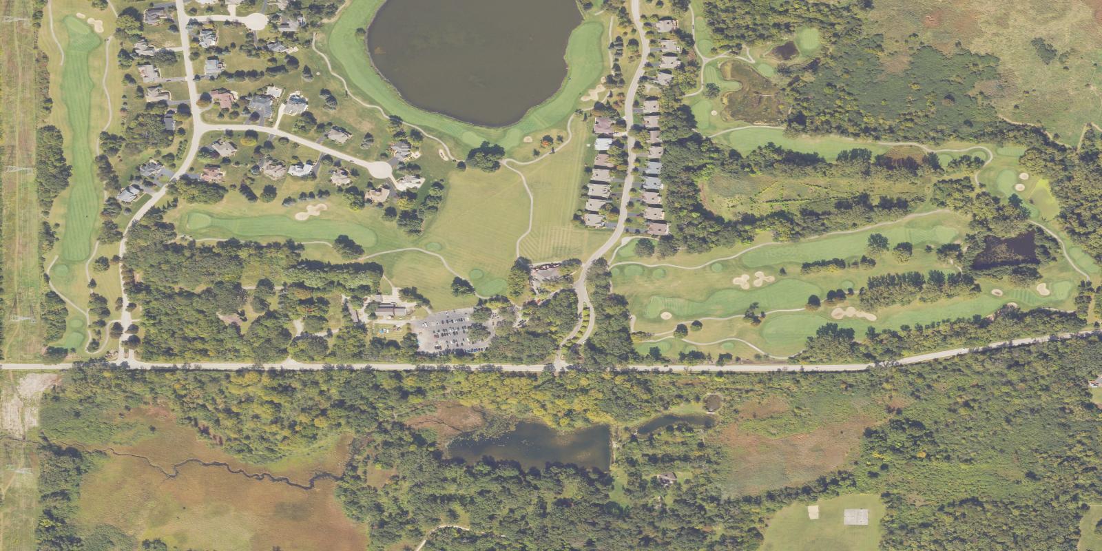 Satellite view of Chalet Hills Golf Club