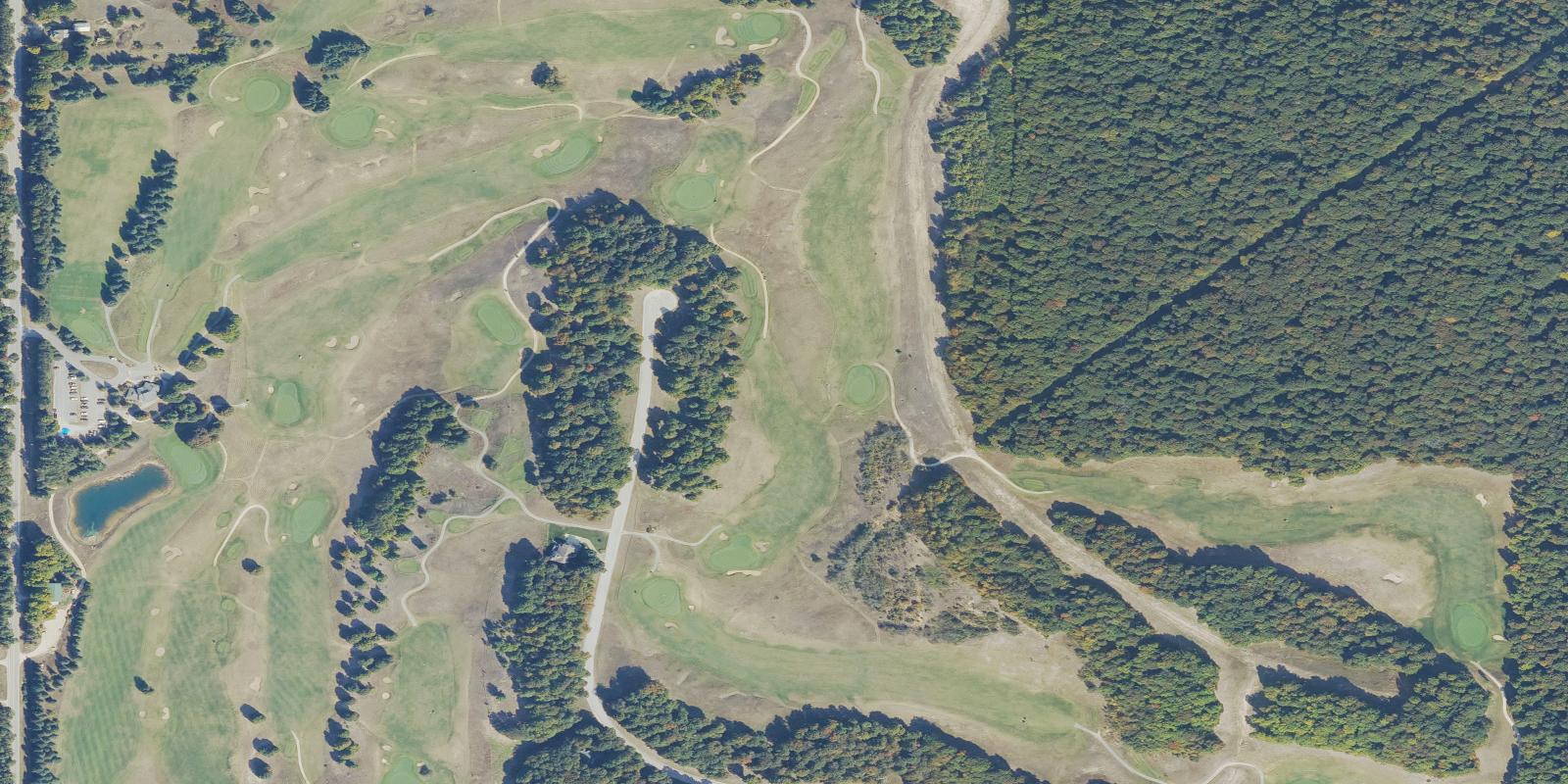 Satellite view of Champion Hill Golf Course