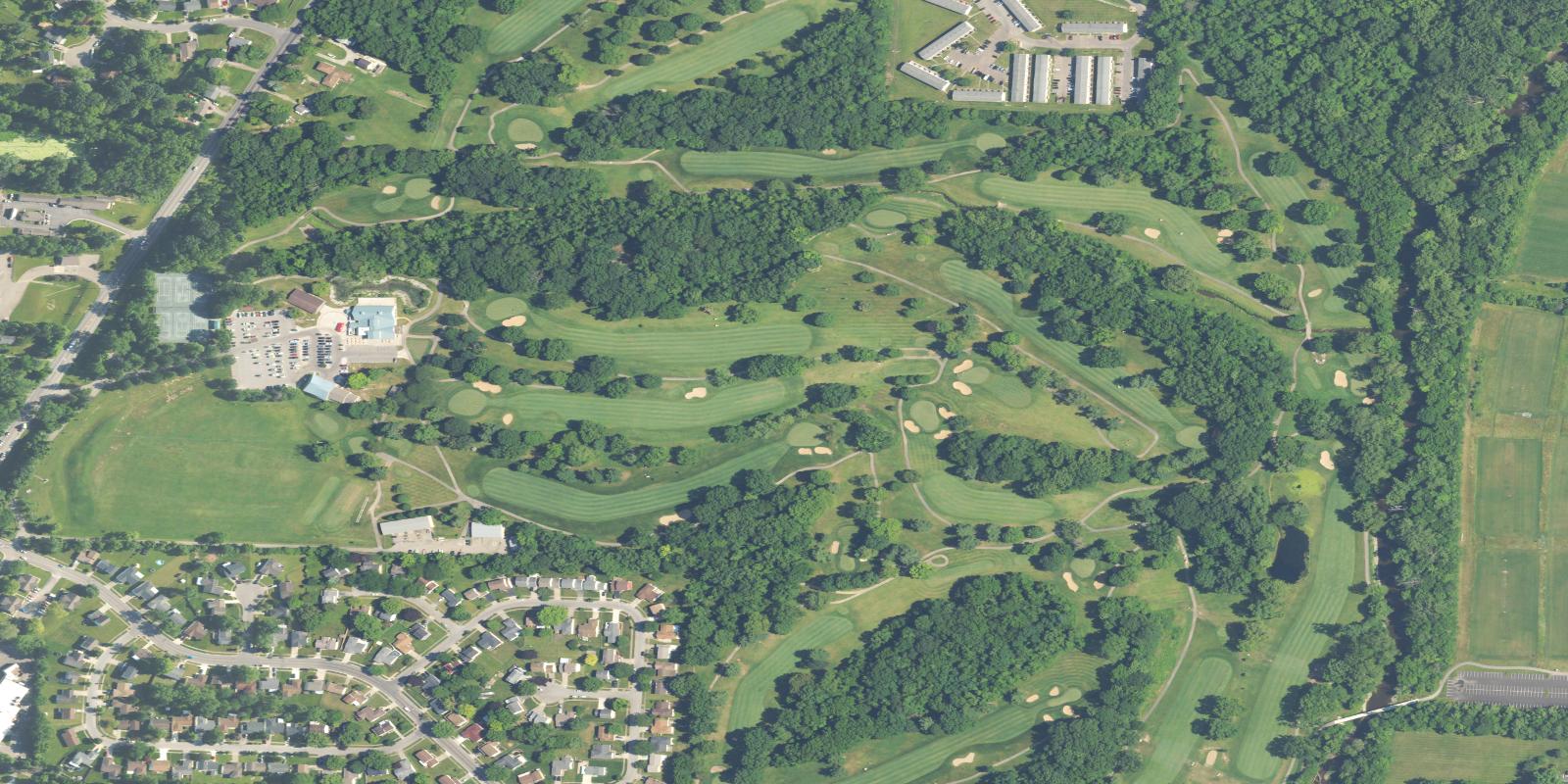 Satellite view of Champions Golf Course