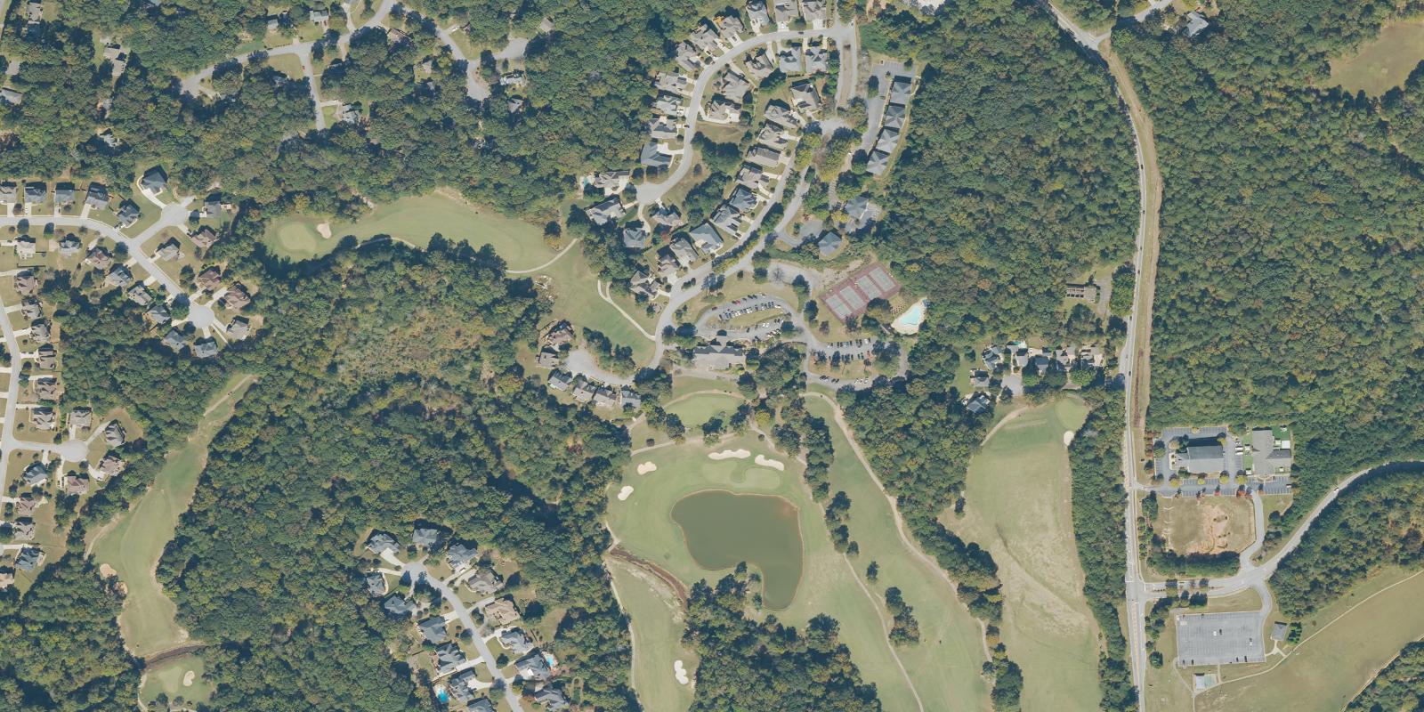 Satellite view of Chapel Hills Golf Course
